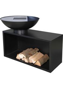 Buschbeck Holzkohlegrill &raquo;Planchagrill Giant&laquo;, BxH: 115x86cm schwarz