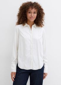 Bluse aus Viskose in weiss, Gr&ouml;sse 52, bonprix
