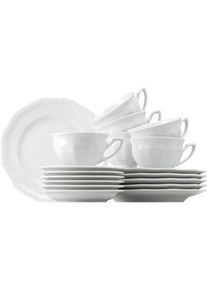 Rosenthal, Geschirr-Set &raquo;Maria Set 18-teilig&laquo; Fr&uuml;hst&uuml;cks- & Dessertteller, wei&szlig;, Porzellan