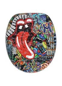 Sanilo, WC-Sitz &raquo;Graffiti&laquo;, bunt, rot