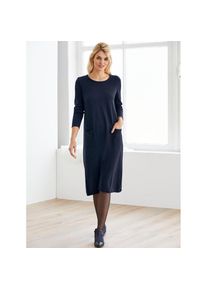Heine, Unisex, Heine Strickkleid &raquo;Strickkleid&laquo;, marine, 44, Normalgr&ouml;ssen, figurumschmeichelnde Schlupfform