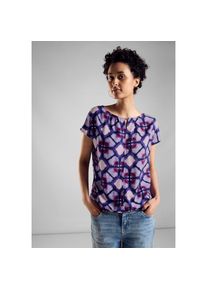 Street One, Unisex, Street One Shirttop mit All-Over Print, bellflower lila, 34, T-Shirt von Street One