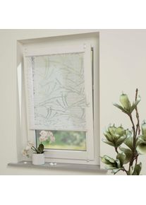 Garesa, Garesa Plissee &raquo;Ausbrenner Streifen&laquo; Lichtschutz ohne Bohren verspannt einfache Montage, halbtransparent, wei&szlig;, wei&szlig;, wei&szlig;, Obermaterial: 100%