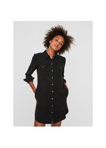 V&eacute;ro Moda Vero Moda, Unisex, Jeanskleid &raquo;VMSILLA&laquo; Brusttaschen Eingrifftaschen, schwarz, S, N-Gr, Aus 100% Lyocell TENCEL gefertigt, bietet das Kleid eine nicht