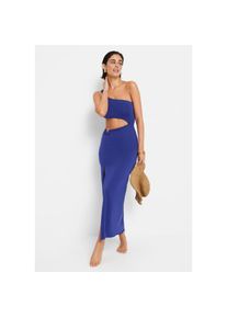 Lscn By Lascana, Unisex, LSCN by LASCANA One-Shoulder-Kleid, violet, blau, 40, N-Gr, Modisches Maxikleid