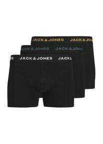 Jack & Jones JACK & JONES, Hommes Boxers 'JACCONOR', jaune d'or / gris fum&eacute; / noir / blanc