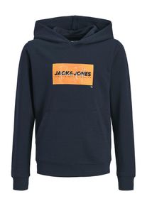 Jack & Jones Jack & Jones Junior Sweatshirt 'JJCOLE' Jungen Gr&ouml;&szlig;e 176 navy / orange / wei&szlig;
