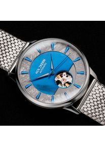 Holzkern Holzuhr Spacehunter (Perlmutt/Silber), Herren, Naturholz