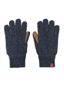 Bickley + Mitchell Amsterdam Fingerhandschuhe Herren Gr&ouml;&szlig;e L/XL blaumeliert / braun