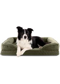 Lumaland, Hundebett &raquo;Indoor Cord M&laquo;, gr&uuml;n, B/H/L: 65 cm x 18 cm x 90 cm