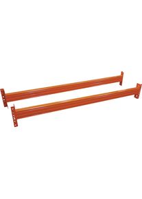 Traverse, 1 coppia, arancio puro RAL 2004, lunghezza 2700 mm, tipo di profilo 100 / 50 x 1,5 mm Schulte