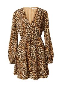 Glamorous, Femmes Robe, beige / marron / noir