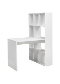 Mid.you Schreibtischkombination , Weiss , Holzwerkstoff , 9 F&auml;cher , 94x149x110 cm , Stauraum , B&uuml;rom&ouml;bel, Schreibtische, Schreibtischkombination