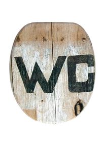 Sanilo, WC-Sitz &raquo;Old Style&laquo; mit Absenkautomatik, braun, MDF - Mitteldichte Holzfaserplatte