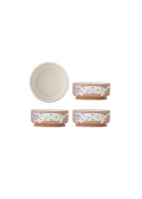 Jelmoli Schale &raquo;Missy 4 St&uuml;ck&laquo; aus Steinzeug, braun, wei&szlig;, Steinzeug