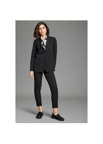 Laura Scott, Unisex, Hosenanzug Set, Blazer + Hose, 2 tlg. tlg. figurbetont als passendes Set, schwarz, 44, N-Gr, Anzug von Laura Scott