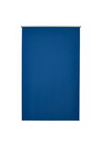 GOOD LIFE, Seitenzugrollo &raquo;Amelie&laquo; verdunkelnd energiesparend mit Bohren 1 St&uuml;ck, blau, silberfarben, Polyester