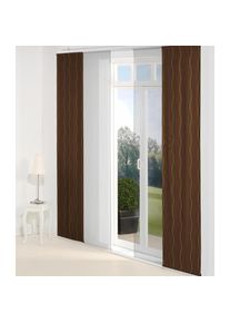 WIRTH, Schiebegardine &raquo;Sepino&laquo; Paneelwagen 1 Stk. tlg., orange, Jacquard, Baumwolle, Polyester