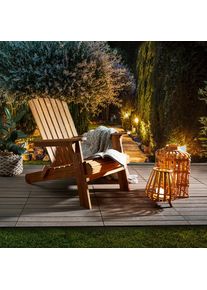 Ambia Garden Gartensessel , Akaziefarben , Holz , Akazie , vollmassiv , eckig , 73x93x91 cm , wetterfest , Gartenm&ouml;bel, Gartenst&uuml;hle, Gartensessel