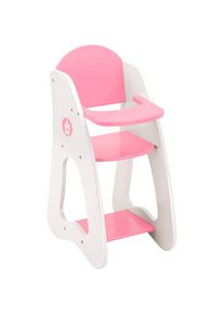 BAYER, Puppenhochstuhl &raquo;Princess World&laquo;, rosa, wei&szlig;, Einheitsgr&ouml;&szlig;e, Puppenhochstuhl