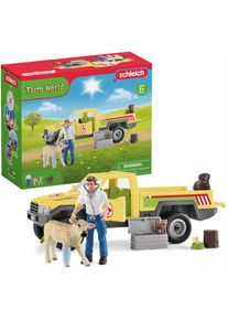 Schleich, Spielfigur &raquo;FARM WORLD, Tierarztbesuch auf dem Bauernhof (42503)&laquo;, bunt, Kunststoff