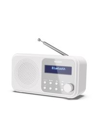 Sharp, Digitalradio (DAB+) &raquo;DAB+ Radio DR-P420 &ndash; Weiss&laquo; ( Digitalradio (DAB+) FM-Tuner ), wei&szlig;, USB- oder batteriebetrieben - bis zu 16 Stunden 