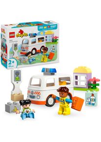 Lego, Lego Konstruktionsspielsteine &raquo;Rettungswagen mit Fahrer (10447), Lego DUPLO Town&laquo; Made in Europe, bunt, Einheitsgr&ouml;&szlig;e, Konstruktionsspielsteine