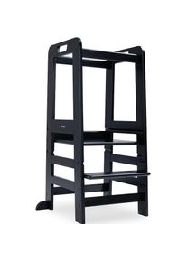hauck, Stehhilfe &raquo;Lernturm Learn N Explore, Black&laquo; () FSC - sch&uuml;tzt Wald, schwarz, Massivholz, Stahl, B/H/T: 54 cm x 91 cm x 46 cm