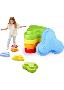 BIG, BIG Balancetrainer &raquo;BIG Heppy Rocks, Spielsteine&laquo; mit drei verschiedenen Oberfl&auml;chenstrukturen, bunt, Kunststoff