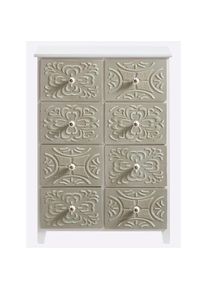 HEINE HOME, HEINE HOME Kommode, salbei, wei&szlig;, MDF, B/H/T: 65 cm x 90,5 cm x 33 cm