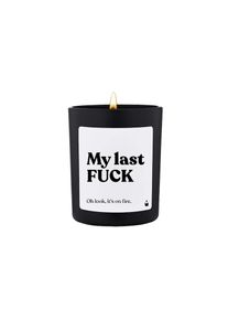 Ackerman Duftkerze &raquo;ChattyCandles My last FUCK &ndash; Oh look, it's on fire 6,7 x 8 cm&laquo;, bunt