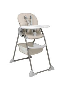 hauck, Hochstuhl &raquo;Sit N Fol&laquo; (), beige, Kunststoff, Polyester, Stahl, B/H/T: 57 cm x 112 cm x 82 cm