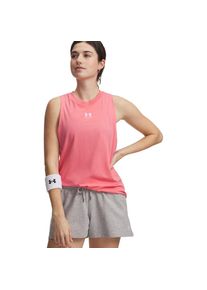 Under Armour, Unisex, Trainingstop &raquo;UA RIVAL MUSCLE TANK&laquo; 1 tlg. &auml;rmellose Schnittform, sportlicher Stil, mit Logodruck, bittersweet pink,, wei&szlig;, XL, 