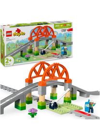 Lego, Lego Konstruktionsspielsteine &raquo;Eisenbahnbr&uuml;cke und Schienen &ndash; Erweiterungsset (10426)&laquo; Lego DUPLO Town; Made in Europe, bunt, Einheitsgr&ouml;&szlig;e, 