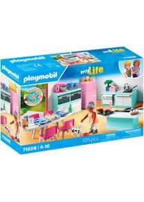 Playmobil, Konstruktions-Spielset &raquo;K&uuml;che mit Essplatz (71608), myLife&laquo; Made in Europe, bunt, Einheitsgr&ouml;&szlig;e, Konstruktions-Spielset