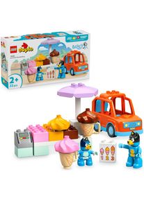 Lego, Lego Konstruktionsspielsteine &raquo;Ausflug zur Eisdiele mit Bluey (10458), Lego DUPLO Bluey&laquo; Made in Europe, bunt, Einheitsgr&ouml;&szlig;e, 