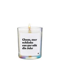 Ackerman Duftkerze &raquo;ChattyCandles Chum, mer sch&auml;nke eus gar n&uuml;t dis Jahr 6,7 x 8 cm&laquo;, bunt