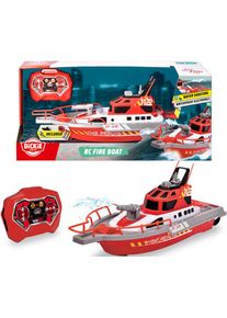 DICKIE TOYS, RC-Boot &raquo;Feuerwehrboot&laquo; mit Wasserspritzfunktion und Fernbedienung, rot, Einheitsgr&ouml;&szlig;e, RC-Boot
