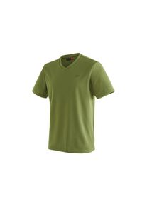 Maier Sports Funktionsshirt &raquo;Wali&laquo;, Herren T-Shirt, Kurzarmshirt f&uuml;r Wandern und Freizeit gr&uuml;n XL dunkelgr&uuml;n Funktionales T-Shirt mit V-Ausschnitt...