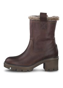 Tamaris Winterstiefelette, mit Fellimitat-Besatz braun 36 dunkelbraun-used Modische Stiefelette mit Duo Tex-Ausstattung