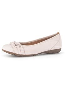 Gabor Ballerina, mit Schmuckelement beige 38,5 hellbeige Klassischer Ballerina mit Zierriegel