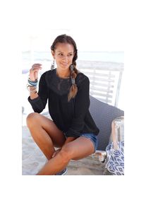 Buffalo Spitzenbluse, aus gewebter Viskose schwarz 34 Sommerliche Bluse