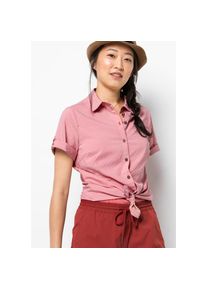 Jack Wolfskin Karobluse &raquo;MATATA SHIRT W&laquo; rosa XL (46) rauchrosa-kariert Bluse f&uuml;r Reise und Alltag