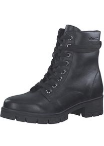 Tamaris COMFORT Schn&uuml;rstiefelette, mit schaftumspielender Schn&uuml;rung, Weite G schwarz 43 Modische Stiefelette mit praktischem Innenrei&szlig;verschluss
