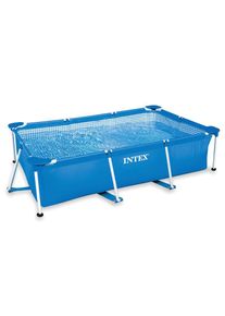 Intex Pool &raquo;Metal Frame Pool Rectangular&laquo; blau blau-wei&szlig;
