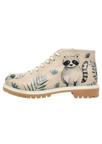 DOGO Stiefel &raquo;Cute But Psycho&laquo;, Vegan beige 37 Natur, Gr&uuml;n Handgefertigt
