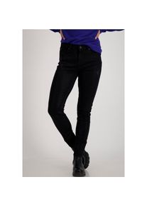 monari R&ouml;hrenhose, mit gl&auml;nzendem Print schwarz 34 N-Gr Trendige Hose mit gl&auml;nzendem allover Print von monari