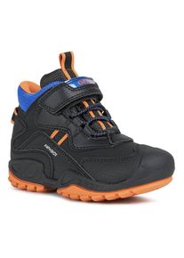 Geox Winterstiefel &raquo;J NEW SAVAGE BOY B A&laquo;, mit wasserdichter Amphibiox Ausstattung orange 24 schwarz-orange Schlupfstiefel mit Gummizug und...