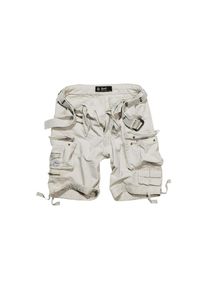 Brandit Stoffhose &raquo;Herren Savage Vintage Cargo Shorts&laquo; wei&szlig; M US-Gr&ouml;&szlig;en white Cargoshorts