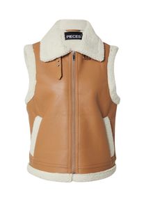 Pieces Weste 'PCJANELLE' Damen Gr&ouml;&szlig;e XS creme / pueblo